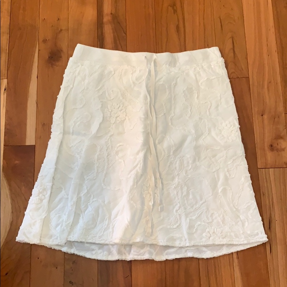 White embellished skirt size medium